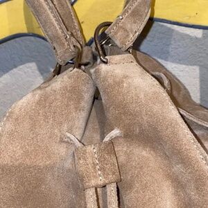 Trussardi Brown Suede Hobo Bag